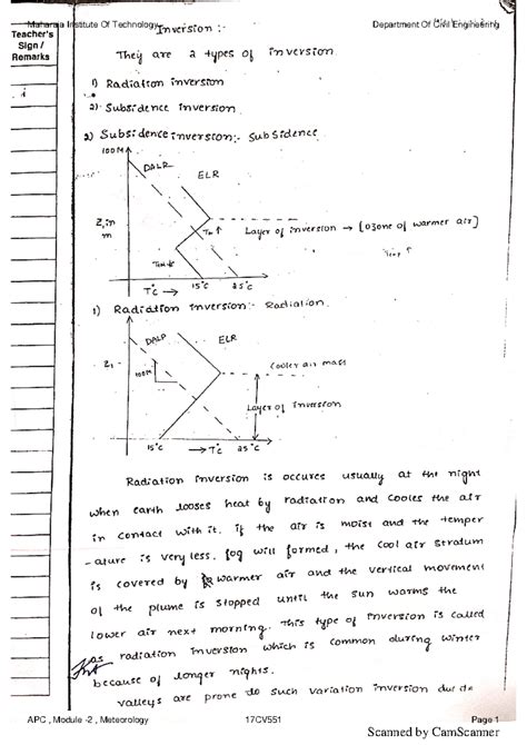 MOD 1 and 2 notes - APC , Module -2 , Meteorology 17CV551 Page APC ...