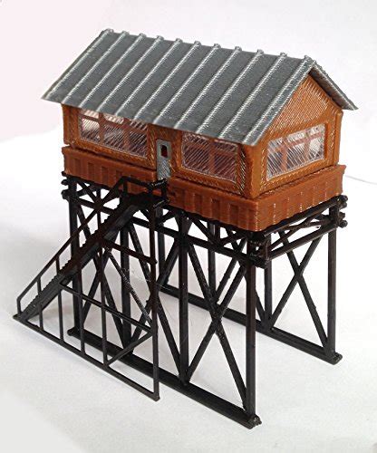 Outland Models Train Railway Layout Station Overhead Signal Box/Tower N ...