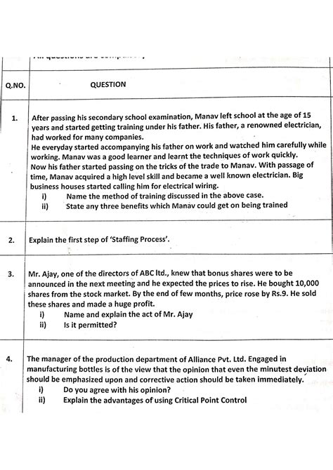 Image result for Class 12 BST Sample Paper 2021 Solved