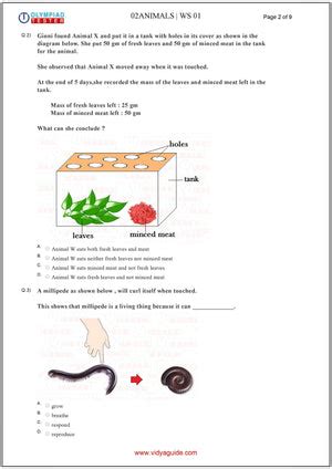 Class 2 Study Material– Tagged "CBSE - Science worksheets"– Olympiad tester