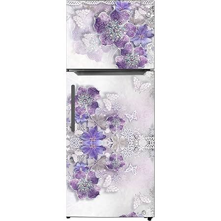 Sai WallBazaar Decorative Single Door, Double Door Fridge Sticker ...