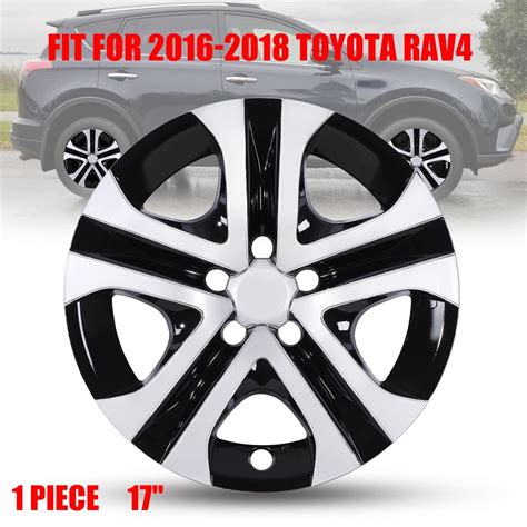 1Pc Cover Hubcaps ,17 Inch Hubcaps Wheel Rims Cover Fit for 2013-2018 TOYOTA RAV4 Compatible ...