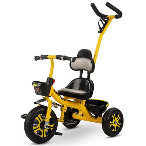 Buy Baybee Helios 2 in 1 Baby Tricycle for Kids, Baby Cycle with Push Handle, Eva Wheels, High ...