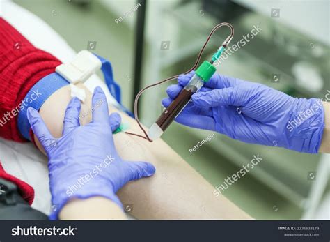 Blood Test Close Doctor Doing Blood Stock Photo 2236633179 | Shutterstock