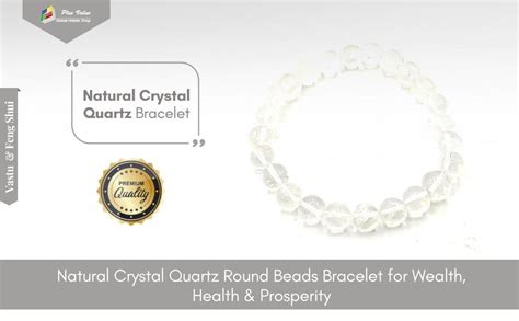 Plus Value Clear Quartz Crystal Bracelet for Wealth, Health ...