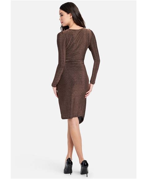 Bebe Women's Ring Detail Sparkle Knit Dress - Macy's