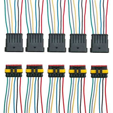 ZoneLiStore 6 Pin Way Waterproof Electrical Wire Connector Plug ...