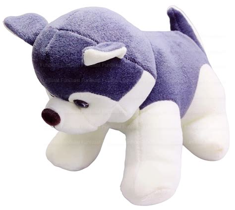 Buy FunBlast Husky Dog Plush Soft Toy – Cute Stuffed Puppy for Kids ...