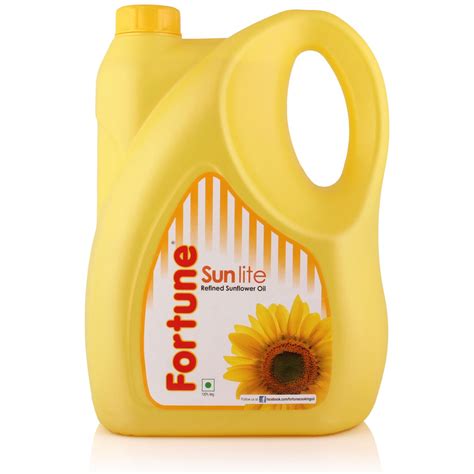 Fortune Sunlite Refined Sunflower Oil, 5L Can: Amazon.in: Grocery ...