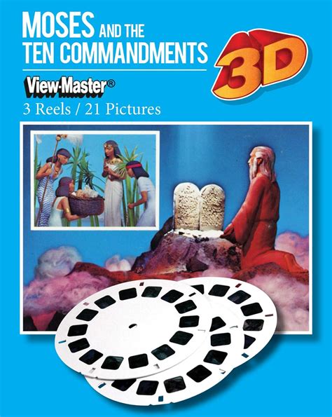 Buy ViewMaster 3Reel Set - Moses and the Ten Commandments - 21 3D ...