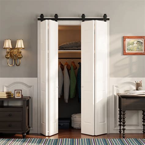 New Coming Bi-fold Sliding Barn Door Hardware Kit,Bifold Closet Door ...