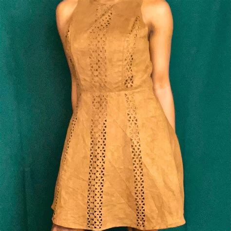 Tan Moschino Dress I have not worn this dress but... - Depop