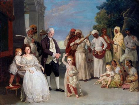 Group Portrait of Sir Elijah and Lady Impey - Lucknow - Johan Zoffany ...