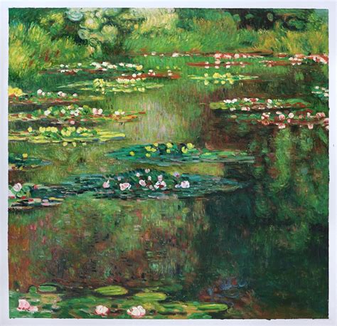 Water Lilies 1904 - Claude Monet Hand-painted Oil Painting Reproduction ...