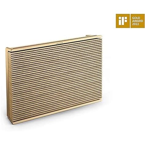 Bang & Olufsen Beosound Level Portable Wi-Fi Multiroom Speaker, Gold T ...