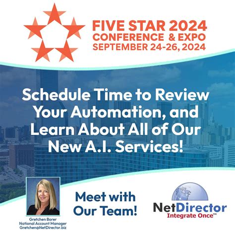 We'll be at the Five Star Conference this month, and we're looking ...