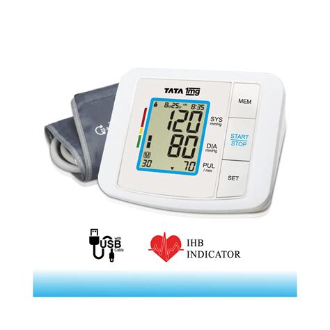 Tata 1mg Blood Pressure Monitor Fully Automatic, Digital BP Monitor ...