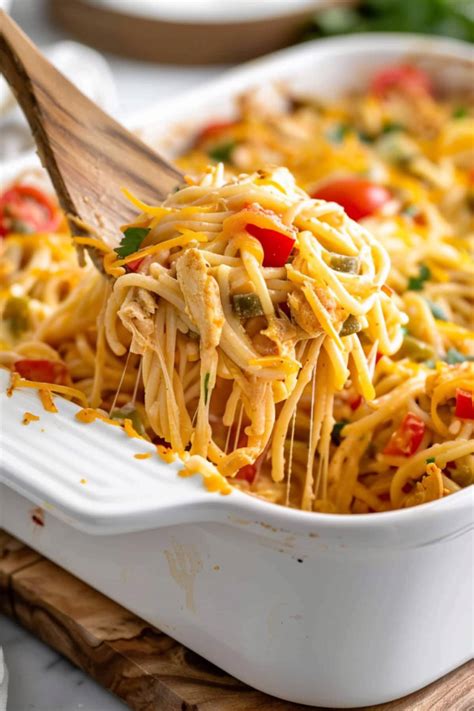 Chicken Spaghetti Casserole - Insanely Good