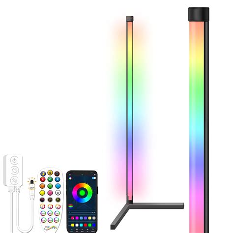 Buy TODAAIR RGB LED Corner Light Color Changing Floor Lamp Mood Ambient ...