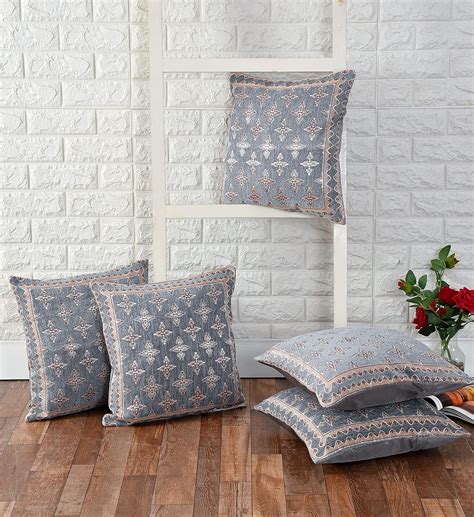 Buy FRESH FROM LOOM Jacquard Soft Velvet Square Cushion Covers|Hypo ...