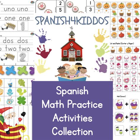 Spanish Math Practice Activities Collection • Spanish4Kiddos