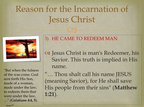The incarnation of Jesus Christ | PPTX