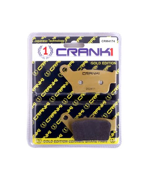Buy Crank1 Ceramic Brake Pads for Bajaj Pulsar NS 160 BS4+BS6 / ABS+Non ...
