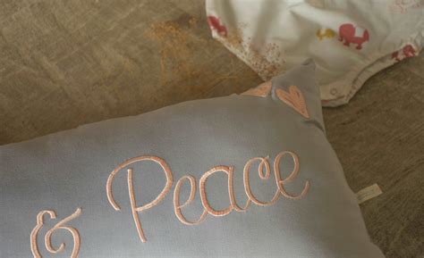 Bolster Name Pillow, Cursive Embroidered - Grey – Masaya Home