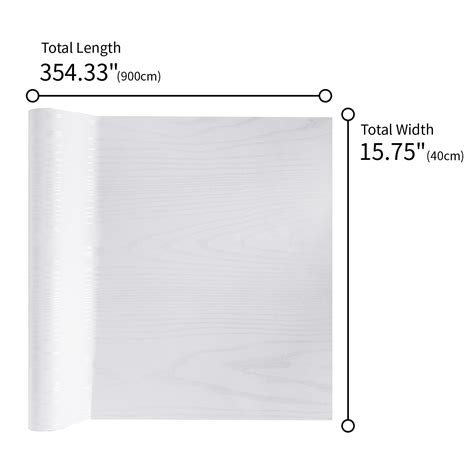 VEELIKE White Wood Grain Contact Paper - Veelike