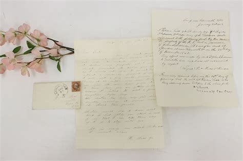 Pair of Antique American Civil War Letters