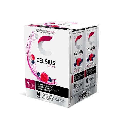 Snapklik.com : CELSIUS Essential Energy Drink 12 Fl Oz, Sparkling Wild ...