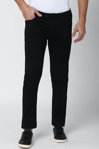 Buy Men Black Dark Wash Jeans Online - 706074 | Peter England