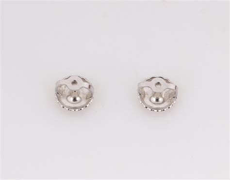 JASON OF BEVERLY HILLS Black and White Diamond 14K White Gold Stud ...