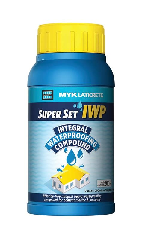 MYK LATICRETE SUPER SET Integral Waterproofing Compound (200 ML ...