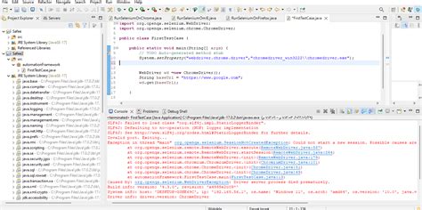 How to Solve Exception Thread Main Error String in Java Selenium 的图像结果