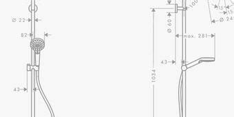 AXOR ShowerSolutions Shower mixers: 3 functions, Chrome, Item No. 10751000