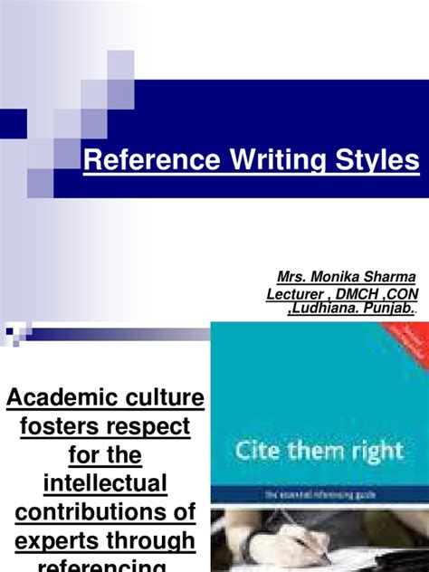 Image result for Reference Writing Style