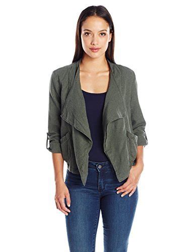 Buy UNIONBAY Women's Petite Size Adeline Linen Rayon Jacket, Fatigue ...