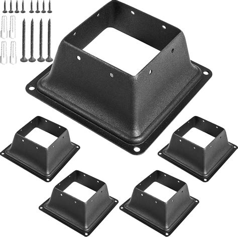 Buy VEVOR ಡೆಕ್ ಪೋಸ್ಟ್ ಬೇಸ್ 5 ಪಿಸಿಎಸ್ ಪೋಸ್ಟ್ ಬೇಸ್ ಸ್ಕರ್ಟ್ 4x4 & # 34 ...