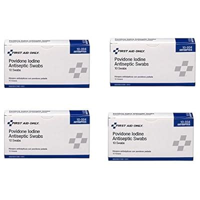 Creativerewards-iodine First Aid Only Povidone Iodine Antiseptic Swabs ...