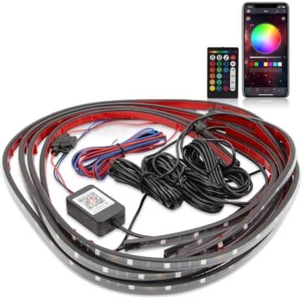 Kozdiko Car Tube Underglow Underbody Glow System Neon Light IR Remote ...