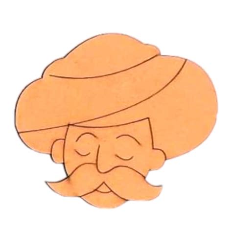 Premarked Rajasthani Moustache Man