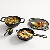 Buy The Indus Valley Pre-Seasoned Cast Iron Cookware Set | Tawa(25.2cm ...
