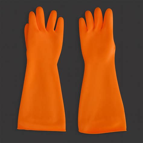 Industrial Rubber Hand Gloves 14 inch