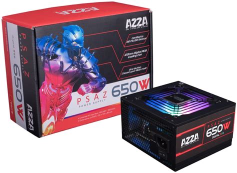 Specificaties van Azza PSAZ-650W(ARGB) - Tweakers