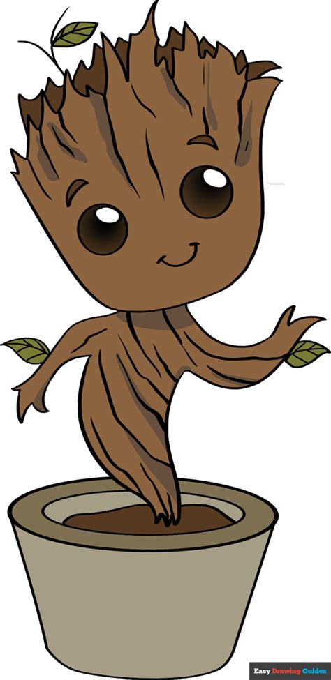 Image result for Step by Step Drawing Baby Groot