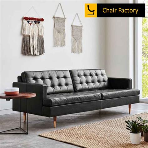 Nathean black gold legs office sofa | Chair Factory