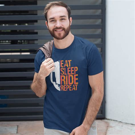 Eat Sleep Ride Repeat Half Sleeve T-Shirt – Soul & Peace