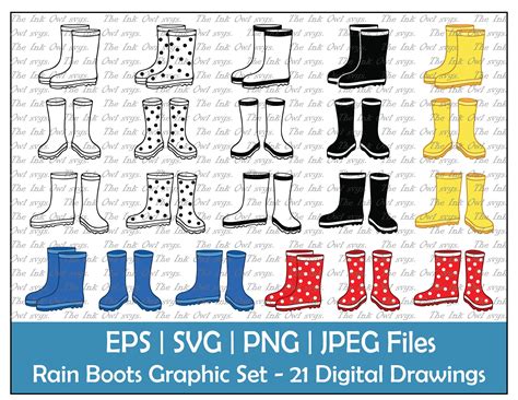 Clipart Rain Boots
