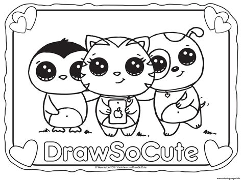 Coloring Pages Of Cute Things at GetColorings.com | Free printable ...